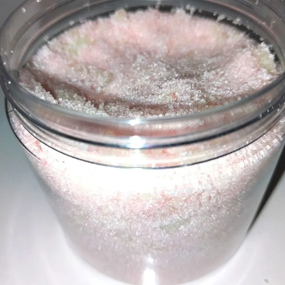 Hand crafted Lemon Plumeria Emulsified Sugar Scrub 6oz